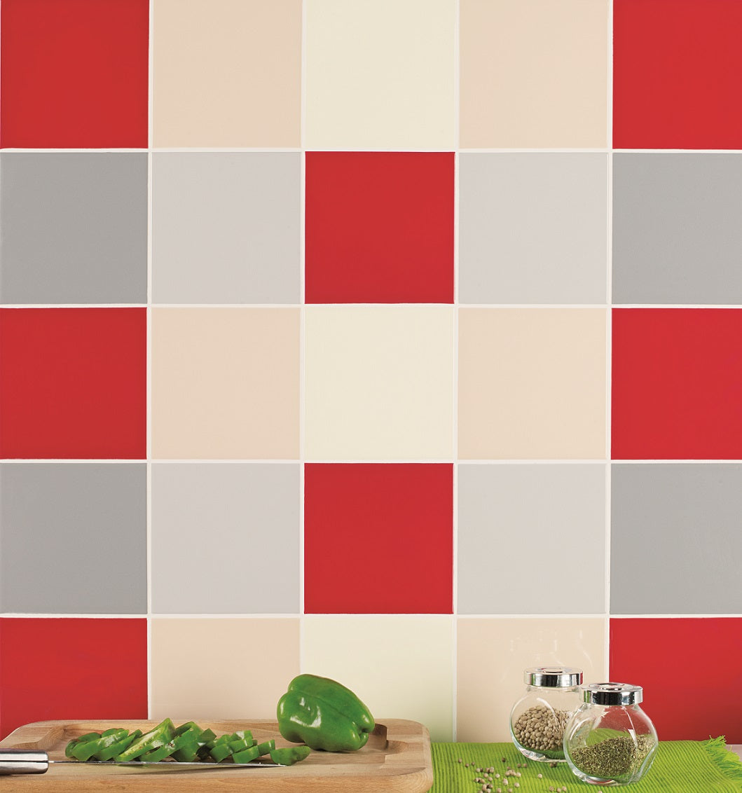 Azulejo Liso 20x20 | Vermelho 180 Brilhante