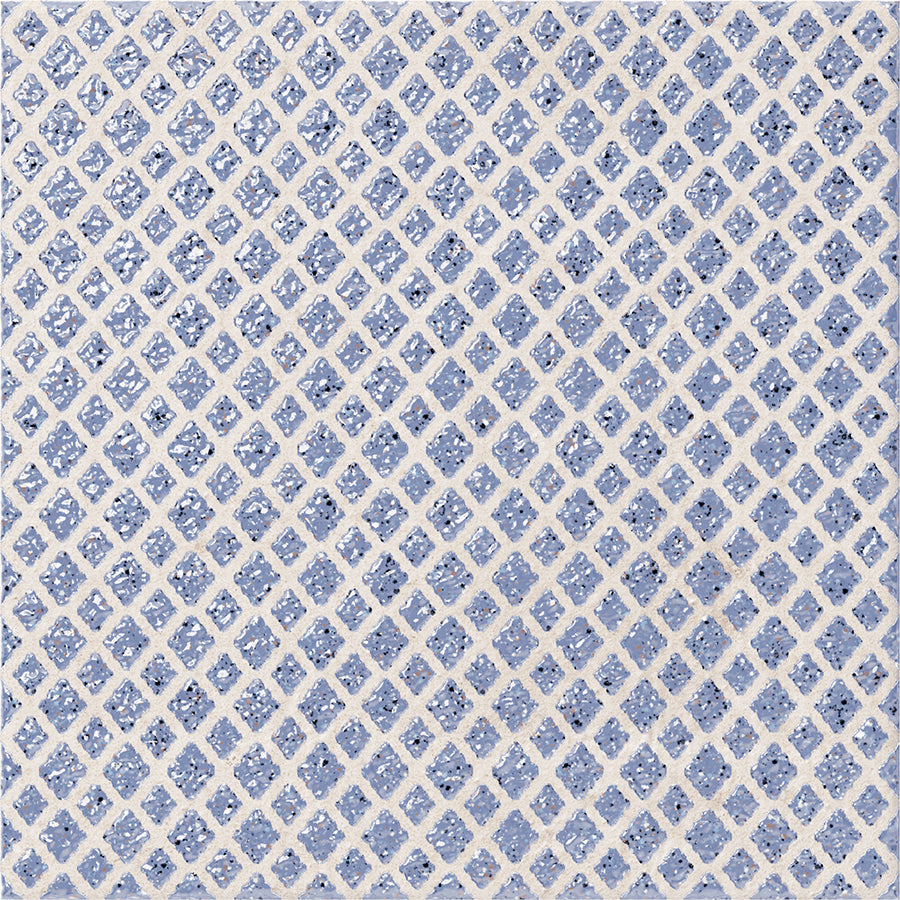 Palma Wall Tile 15x15 | Design Blue MIX Glossy over Matt