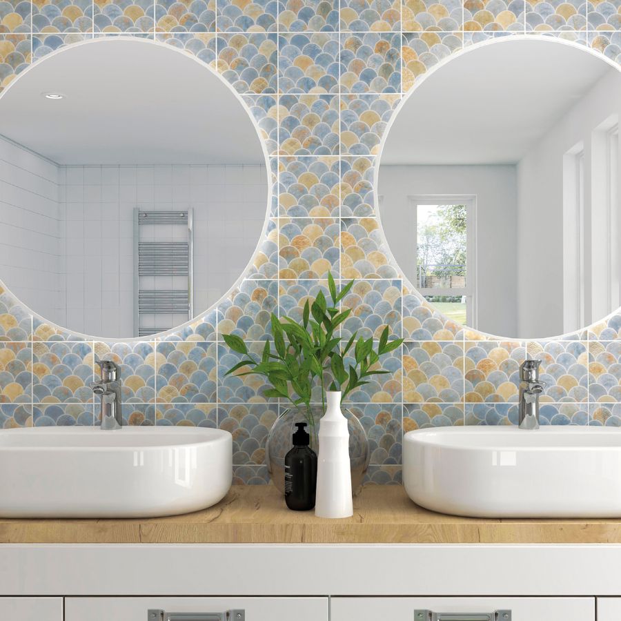 Escamas Wall Tile 15x15 | Design MIX Matt