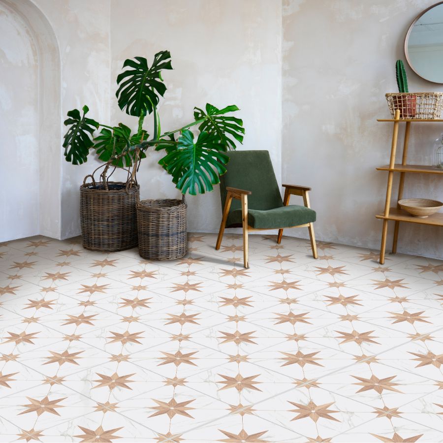 Estrela Floor Tile 45x45 | Design 10 Matt