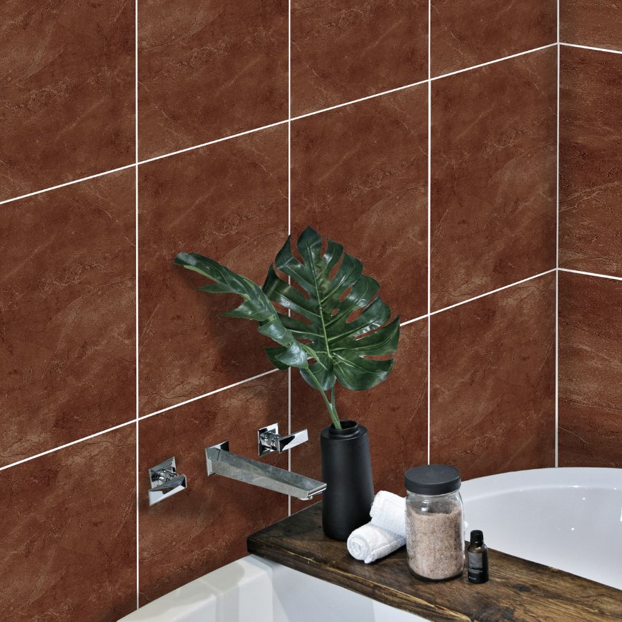 Azulejo Génova 25x40 | Grenat MIX Brilhante