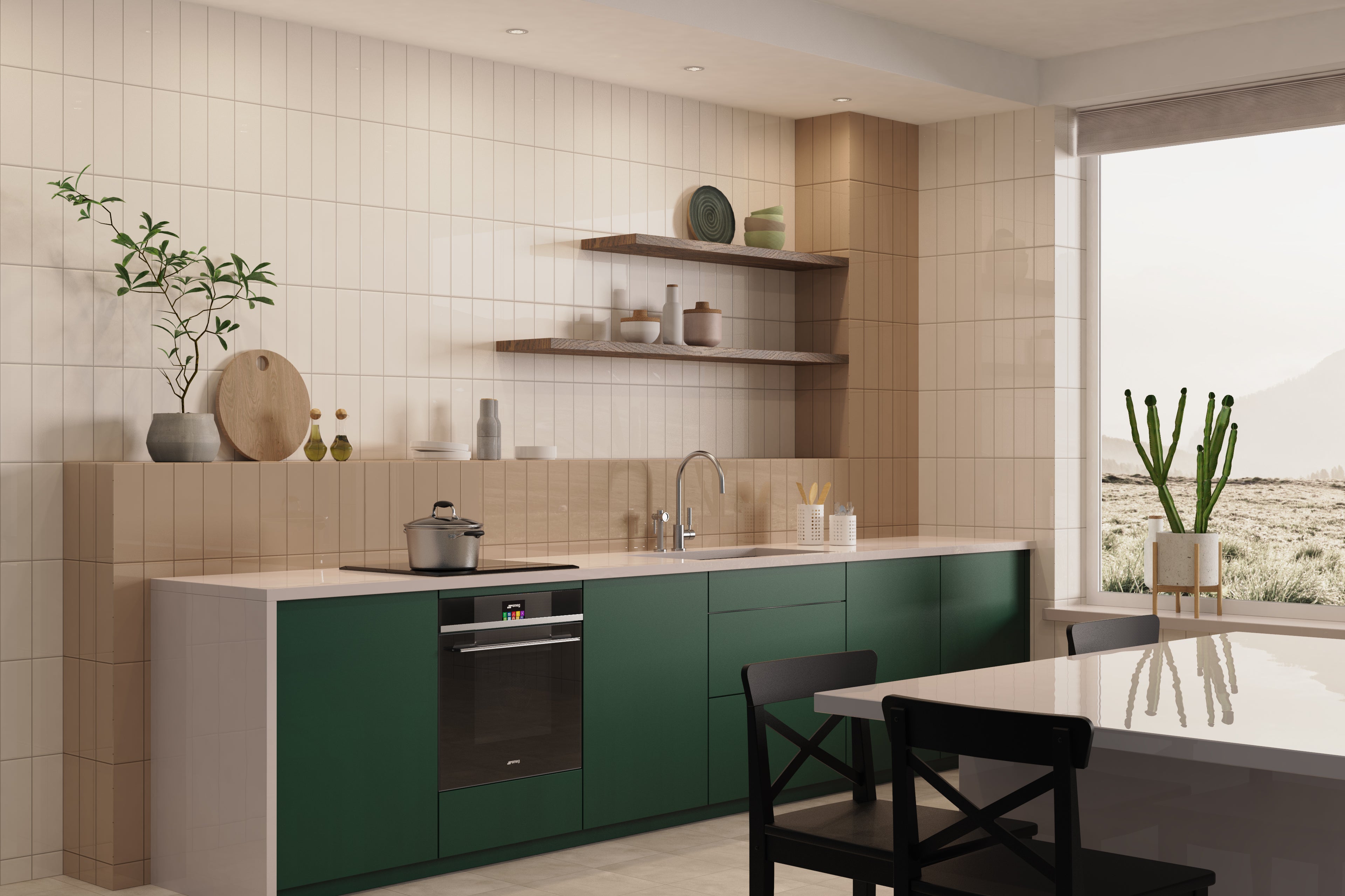 Azulejo Liso M10x30 | Bege 1050 Brilhante