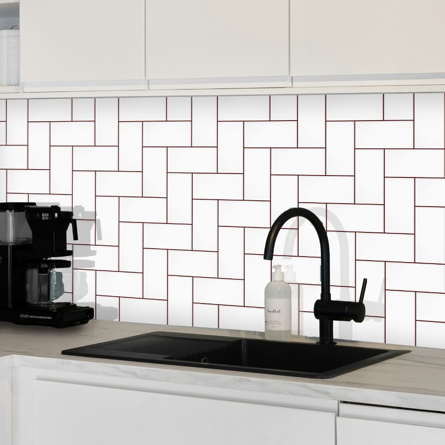 Plain Wall Tile 7,5x15 | White 000 Glossy
