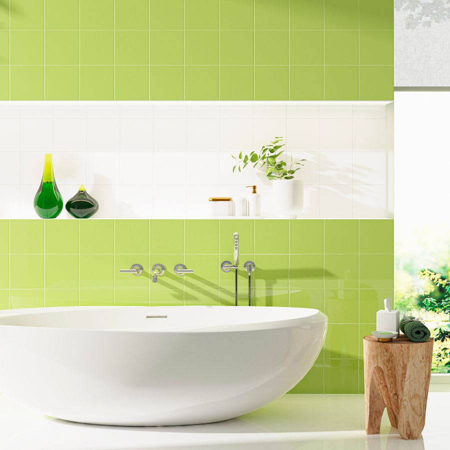 Plain Wall Tile 20x20 | Pistachio 290 Glossy
