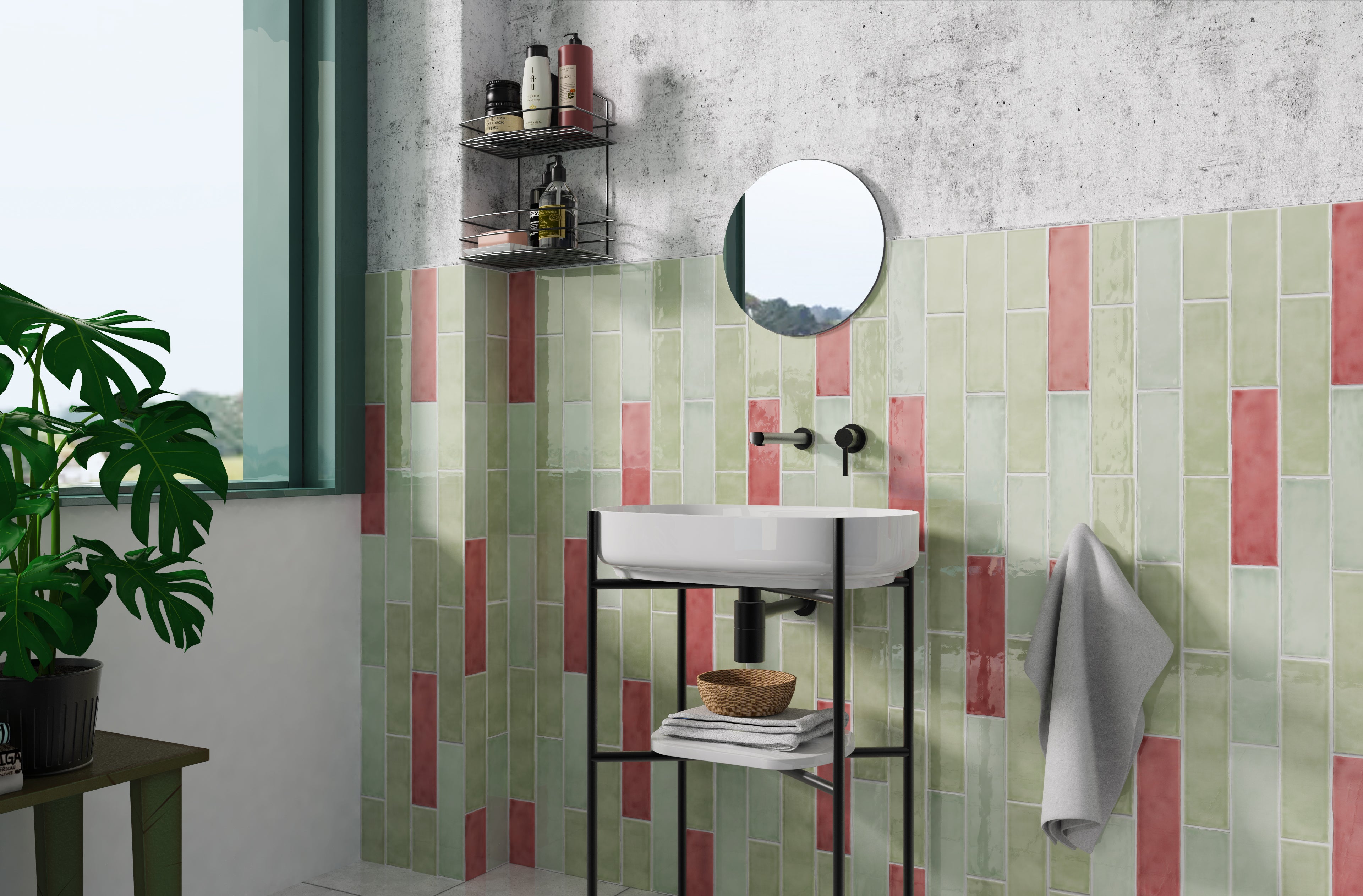 Clássico Wall Tile 7,5x30 | 350 Mineral Green Glossy