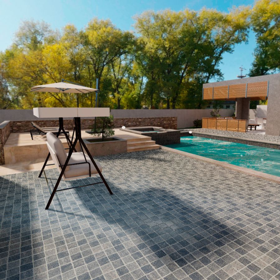 Carrelage Sol Óbidos 33,5x33,5 | Anthracite Mat