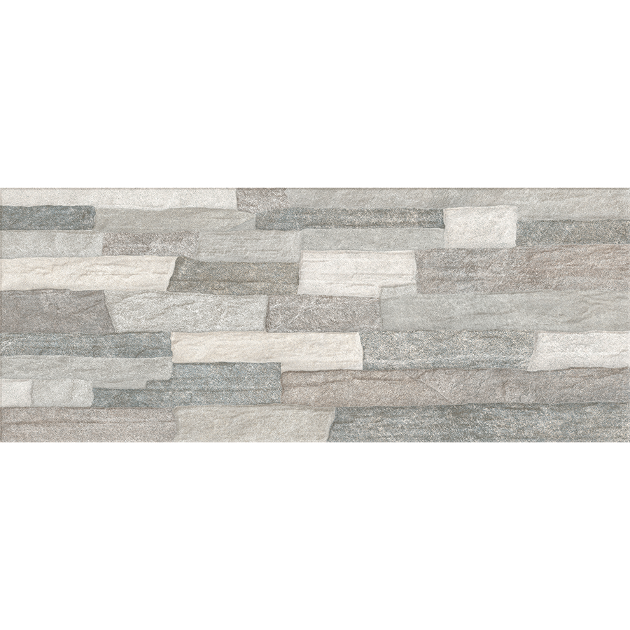 Peralta Wall Tile 19x48 | Grey MIX Matt