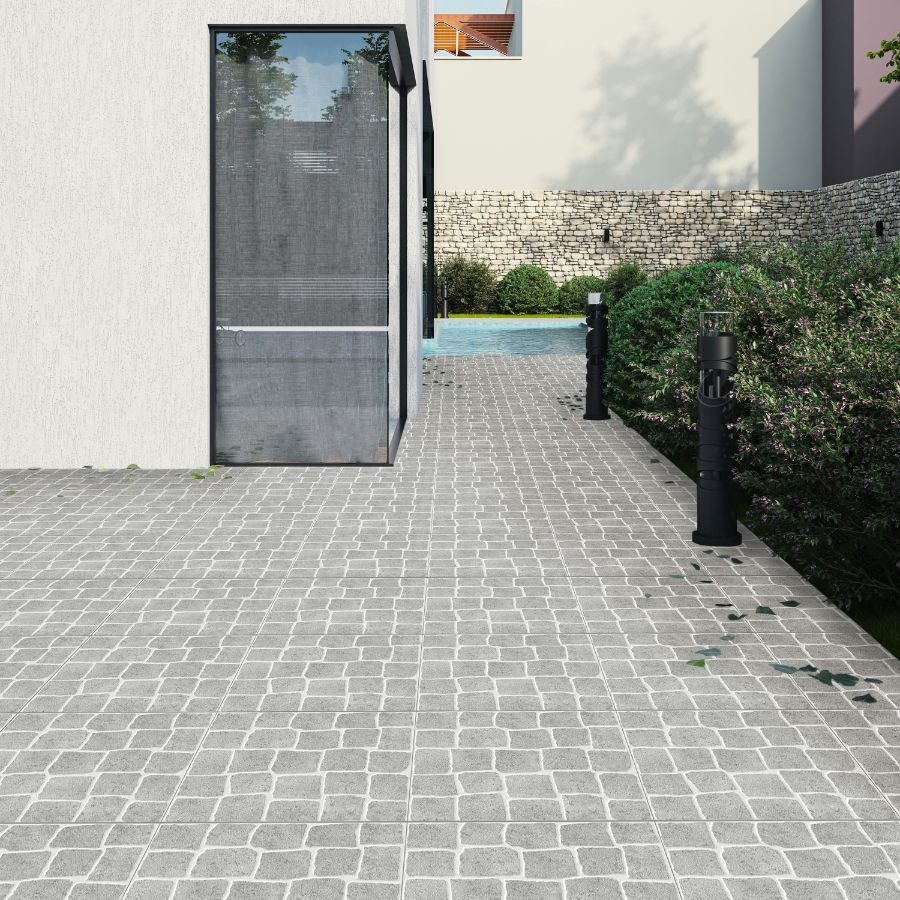 Sabugal Floor Tile 33,5x33,5 | Grey Matt