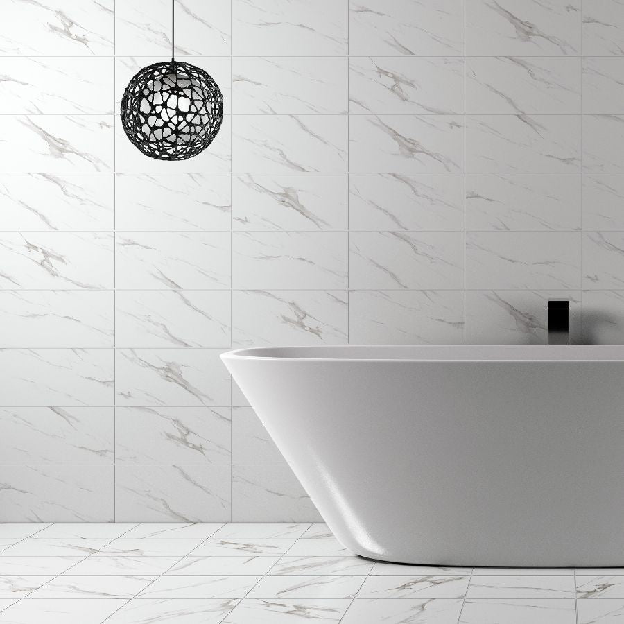 Statuario Wall Tile 25x40 | MIX Matt
