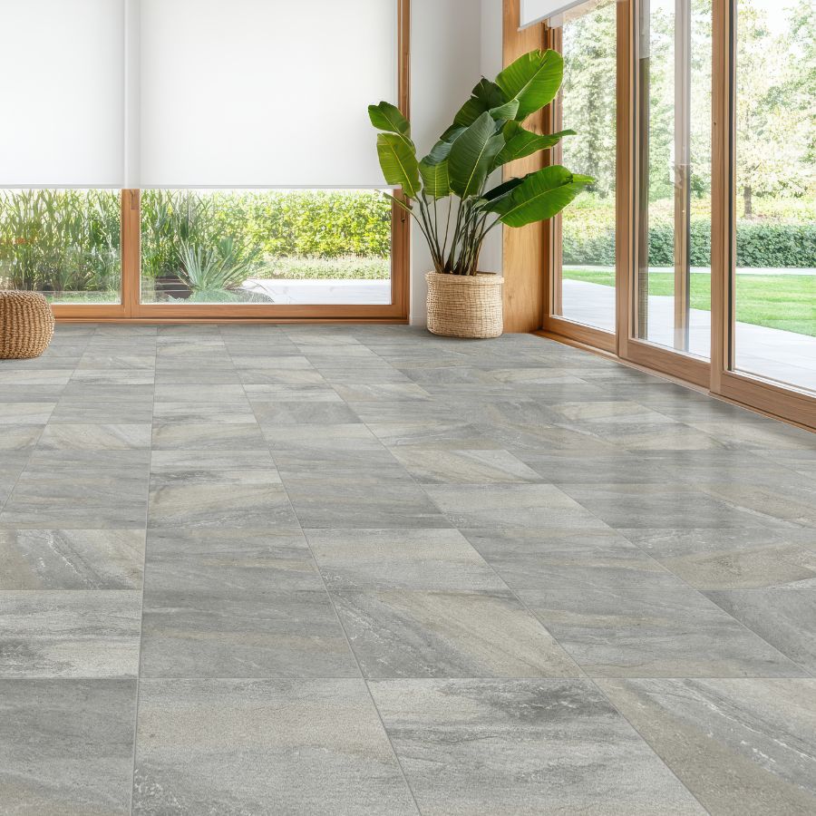 Stone Floor Tile 33,5x33,5 | Grey MIX Matt
