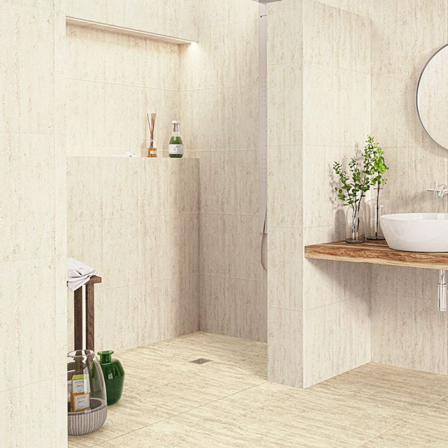 Toscana Wall Tile 25x40 | Light Beige MIX Glossy