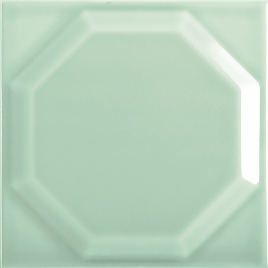 Octagon Wall Tile 15x15 | Green 260 Glossy