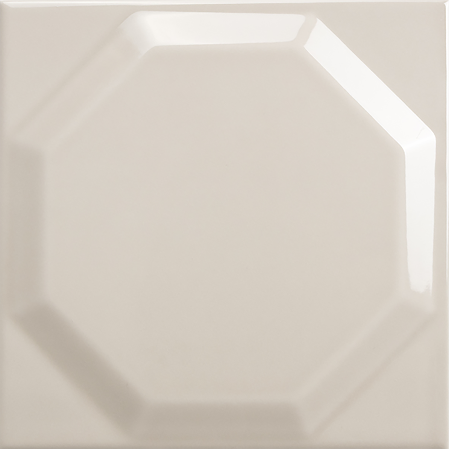 Octagon Wall Tile 15x15 | Beige 550 Glossy
