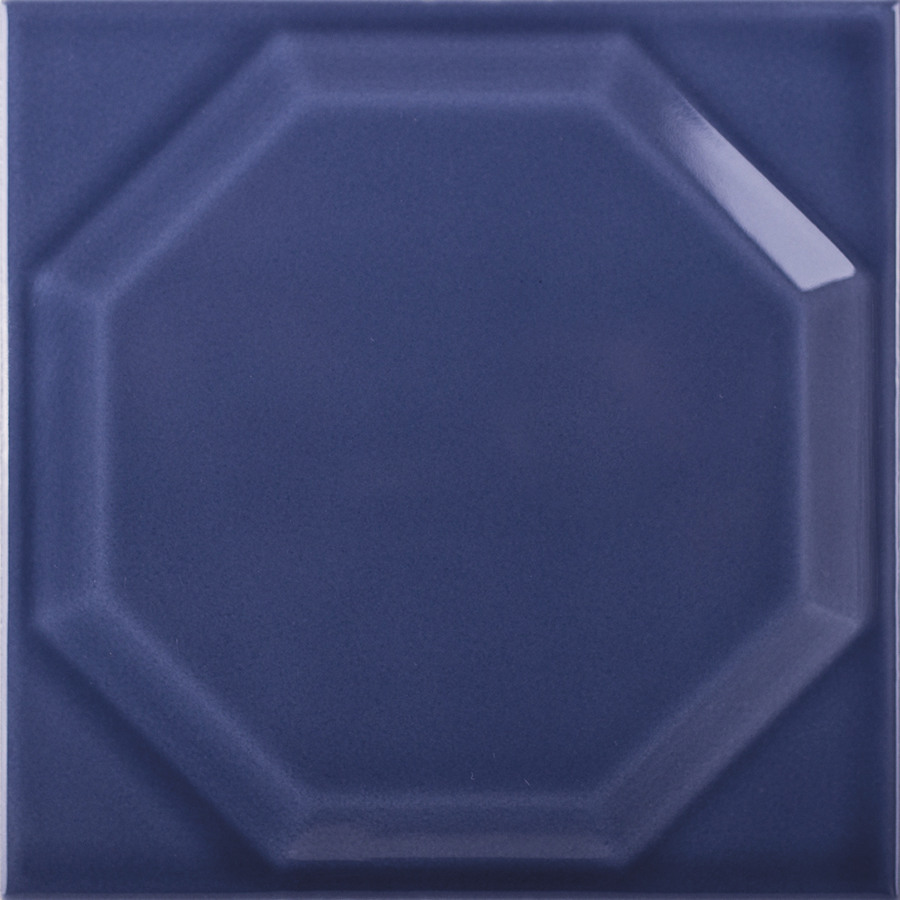 Octagon Wall Tile 15x15 | Blue 780 Glossy