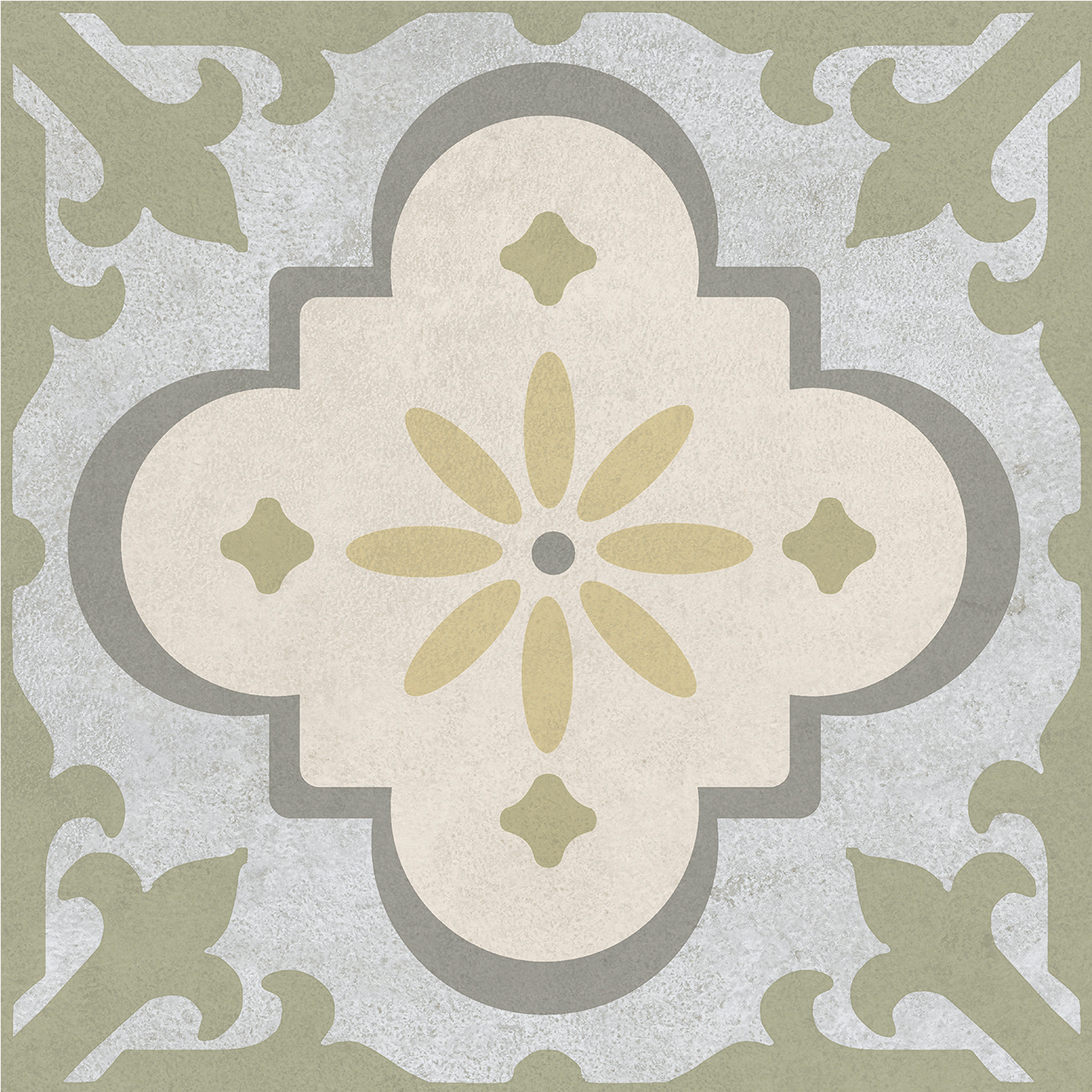 Monserrate Floor Tile 33,5x33,5 | Green Matt