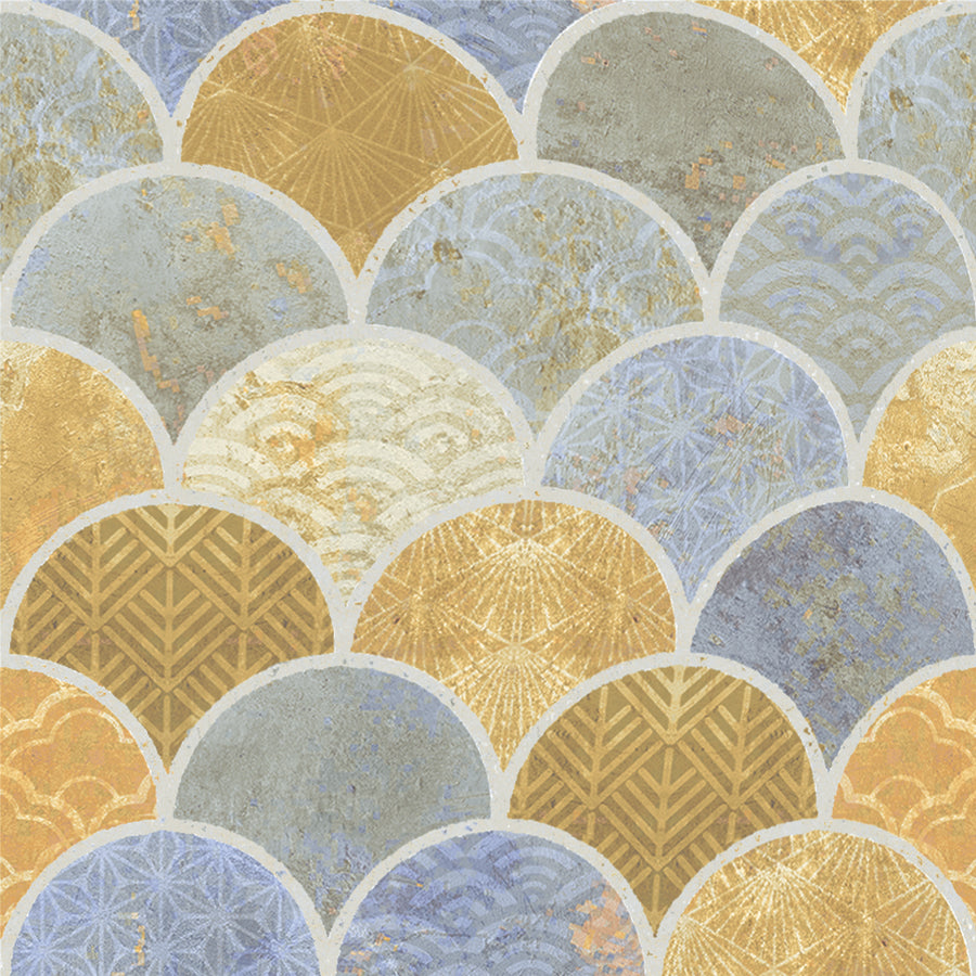 Azulejo Escamas 15x15 | Desenho MIX Mate