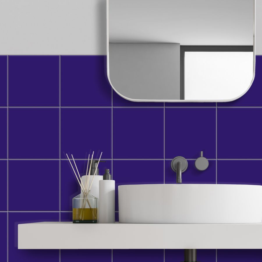 Plain Wall Tile 20x20 | Cobalt Blue 341 Matt