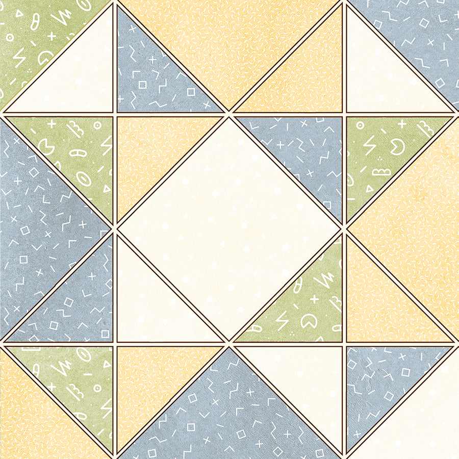 Grazia Wall Tile 20x20 | Blue Design MIX Matt