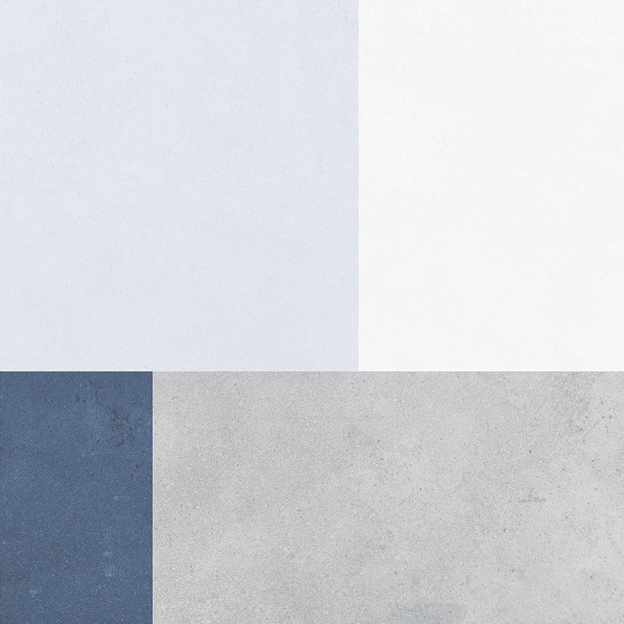 Love Wall Tile 20x20 | Blue Design 16 Matt