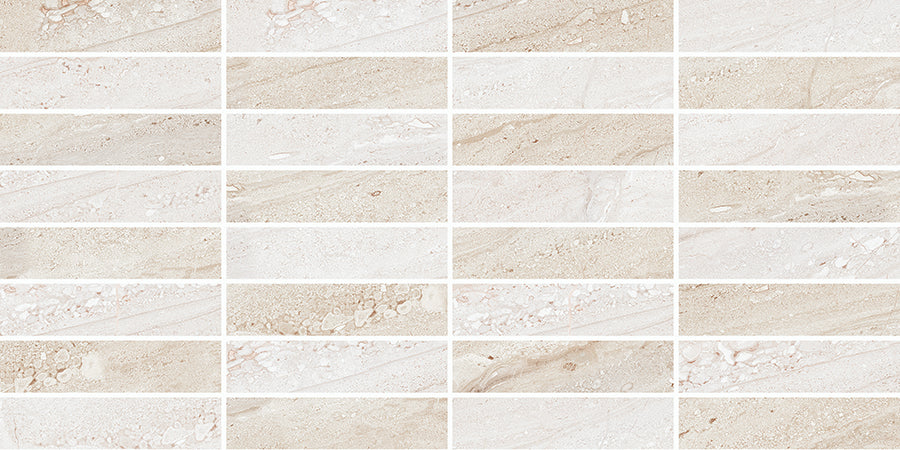 Travertino Wall Tile 20x40 | Sand Decor 1 MIX Glossy