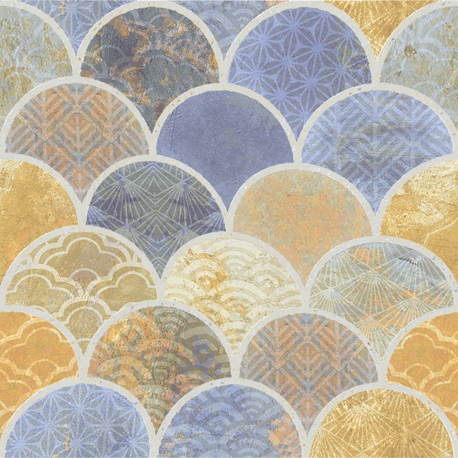 Azulejo Escamas 15x15 | Desenho MIX Mate