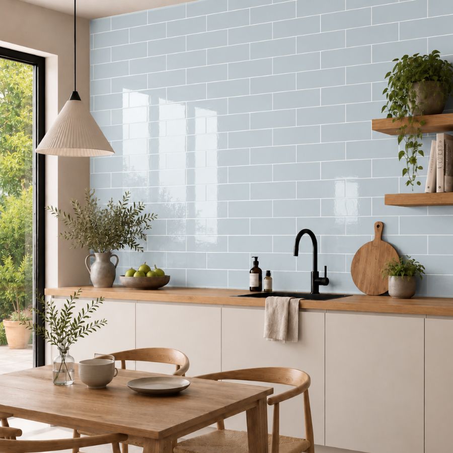 Azulejo Liso M10x40 | Azul Polar 3320 Brilhante