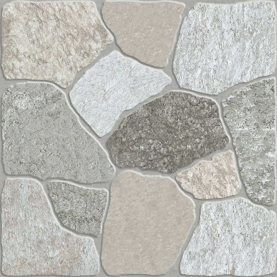 Melides Floor Tile 33,5x33,5 | Grey MIX Matt