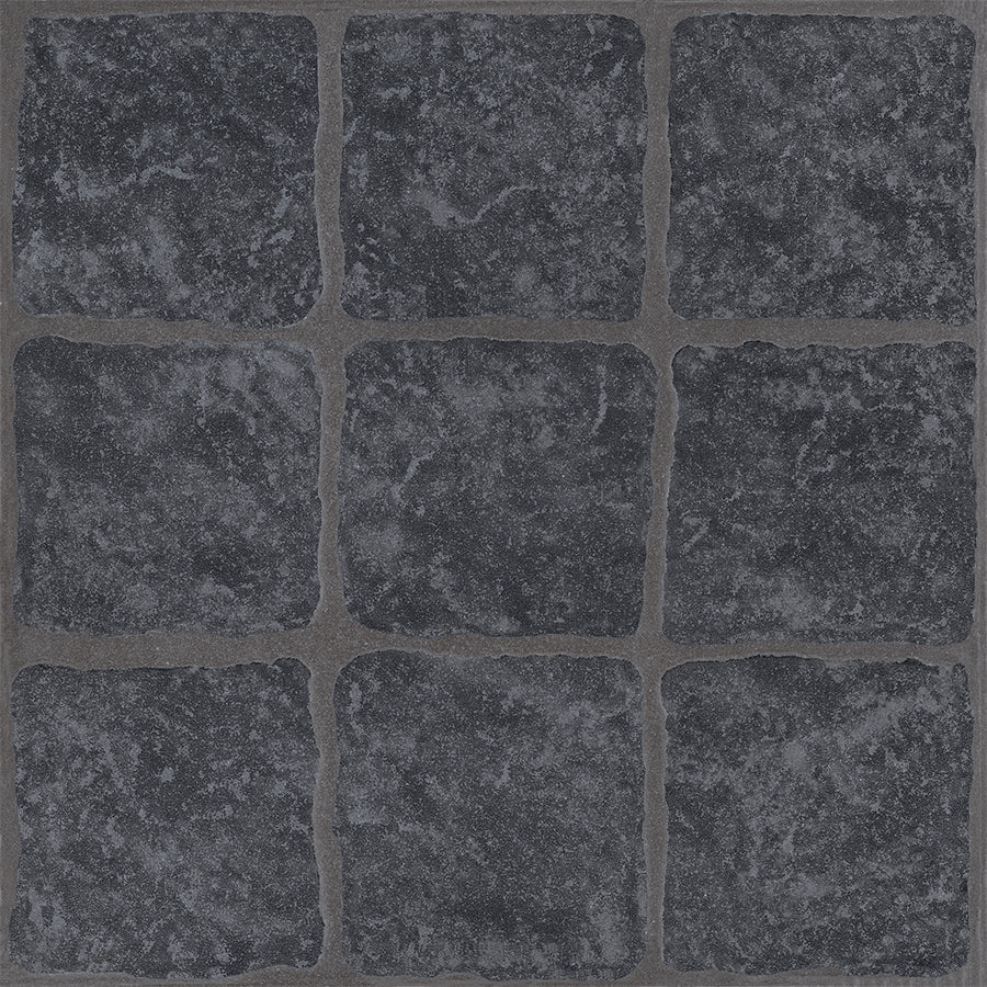 Óbidos Floor Tile 33,5x33,5 | Black Matt