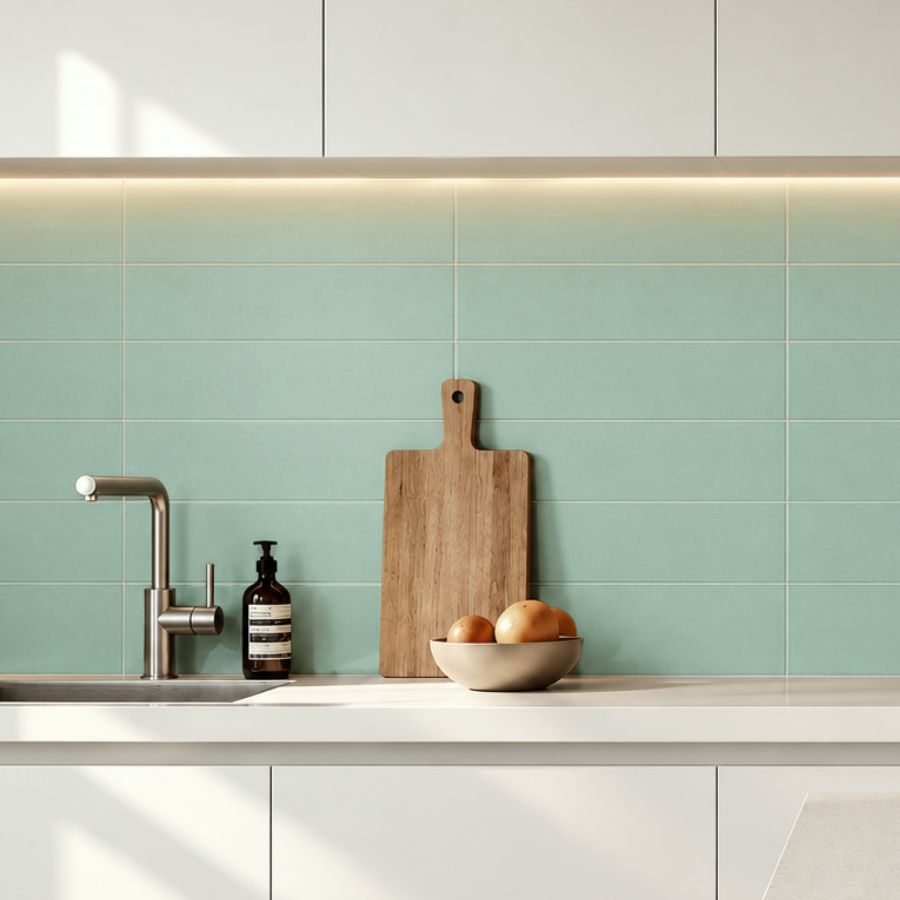 Azulejo Liso M10x40 | Verde Naútico 3431 Mate