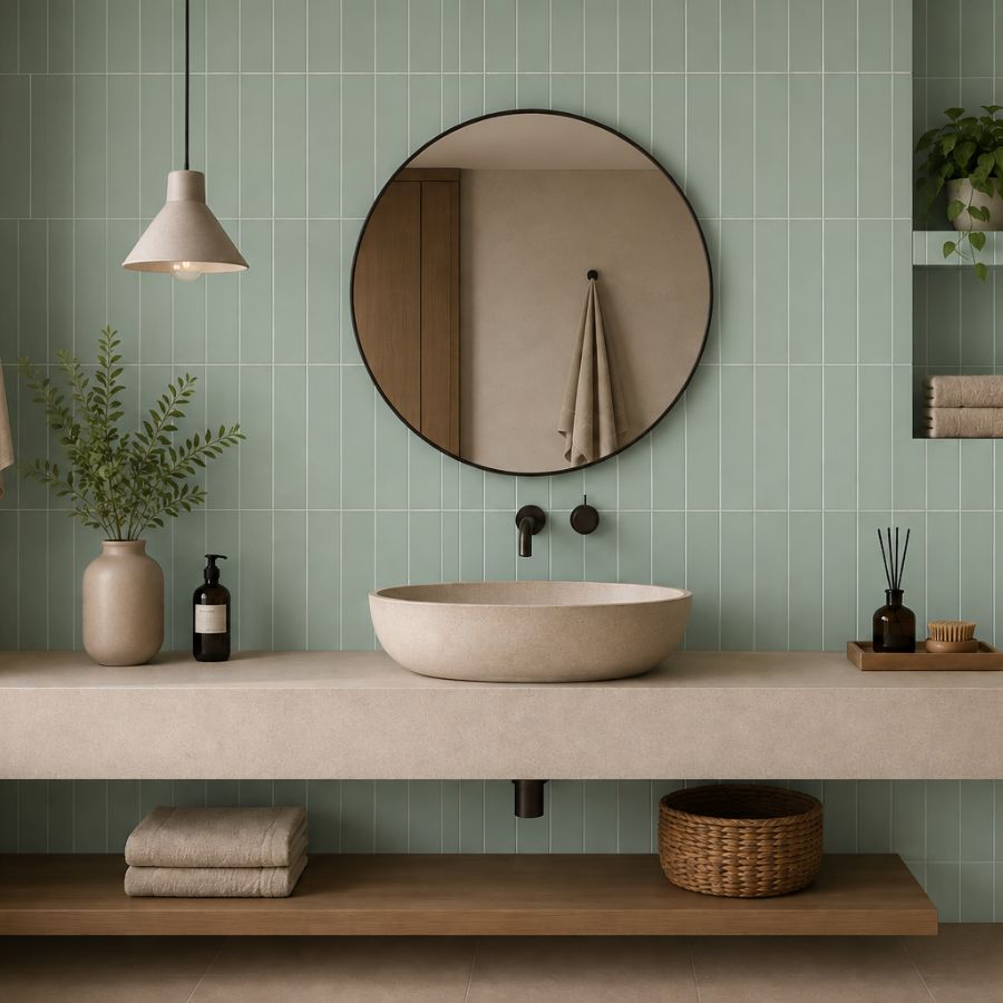 Azulejo Liso M7,5x30 | Verde Naútico 3431 Mate