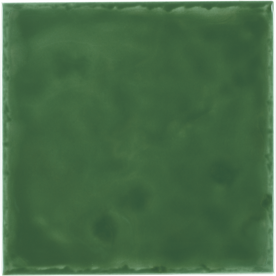 Rustic Wall Tile M15x15 | Green 880 Glossy