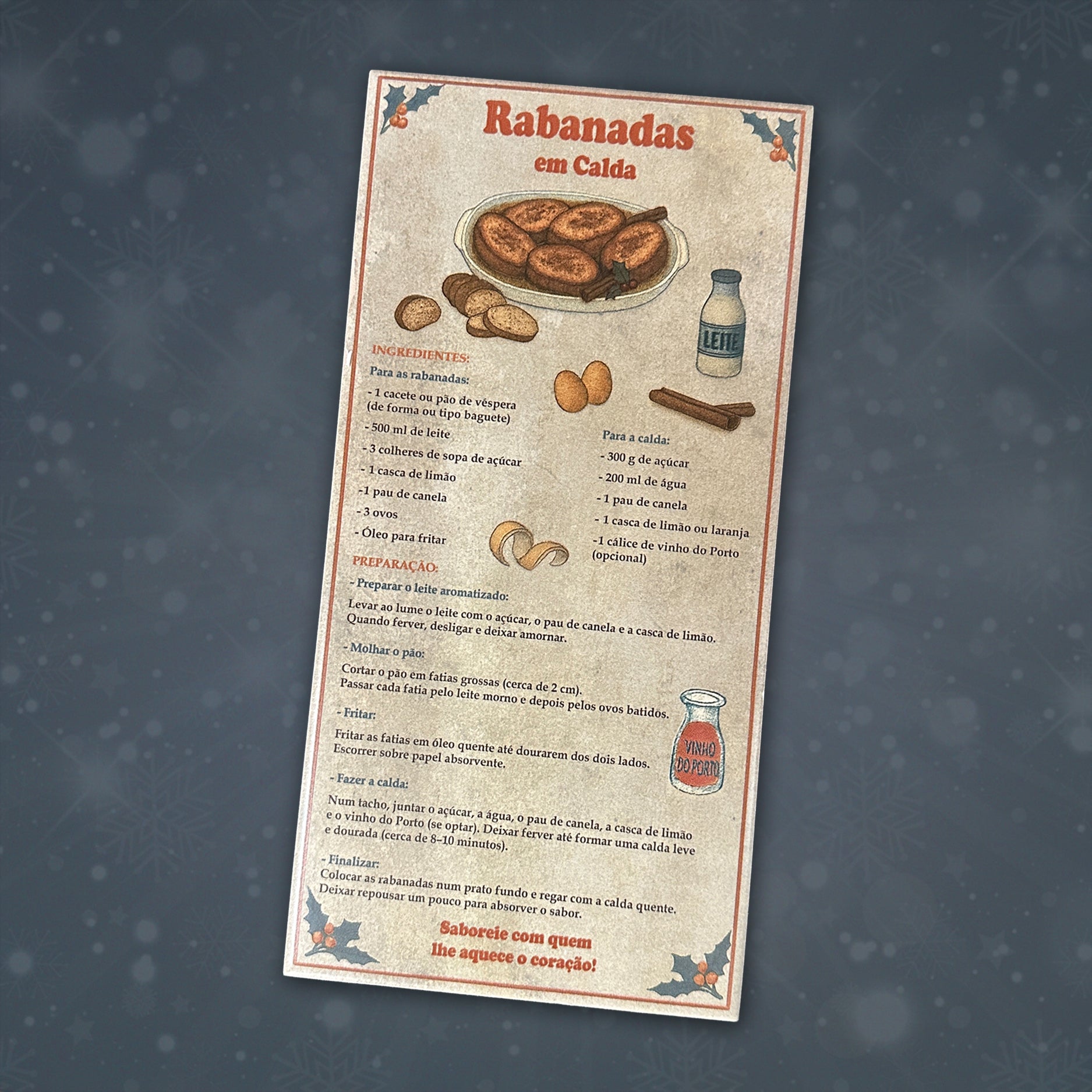 Conjunto de Bases de Degustação | Receitas Natalícias (PT)