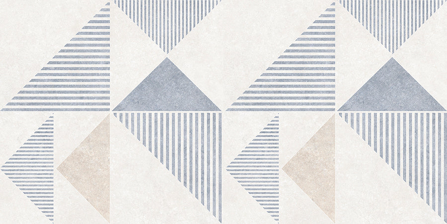Riley Wall Tile M15x30 | Blue Design MIX Matt