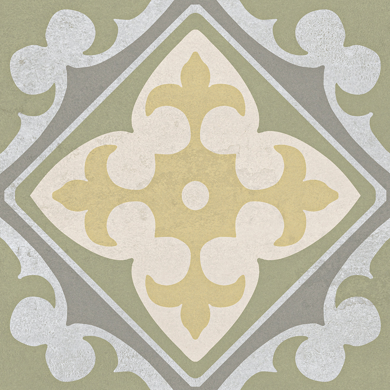 Monserrate Floor Tile 33,5x33,5 | Green Matt