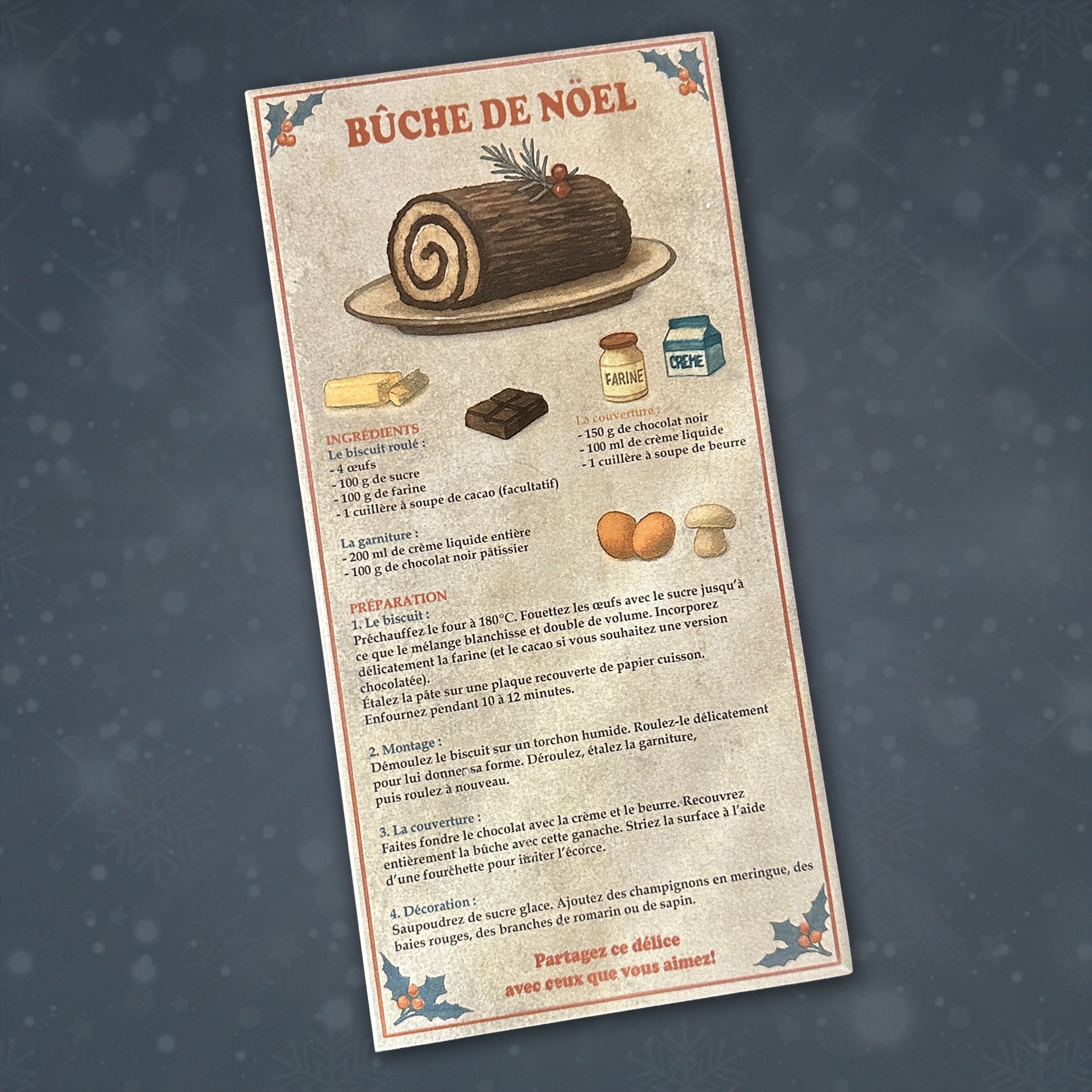 Conjunto de Bases de Degustação | Receitas Natalícias (FR)