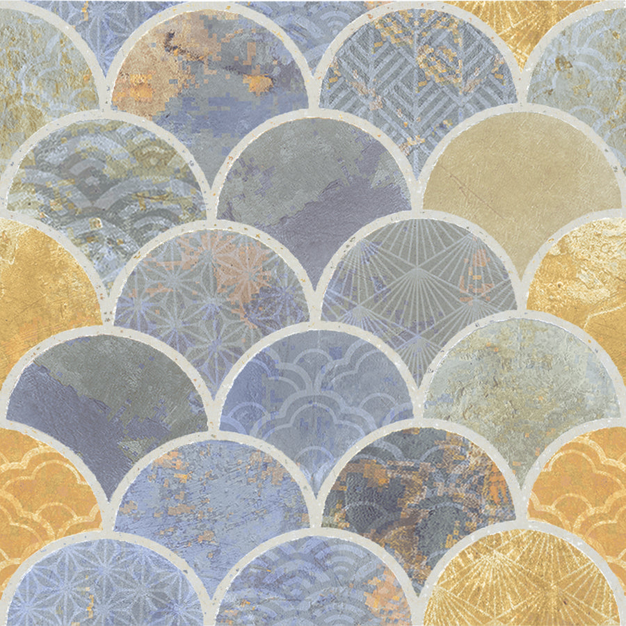 Azulejo Escamas 15x15 | Desenho MIX Mate