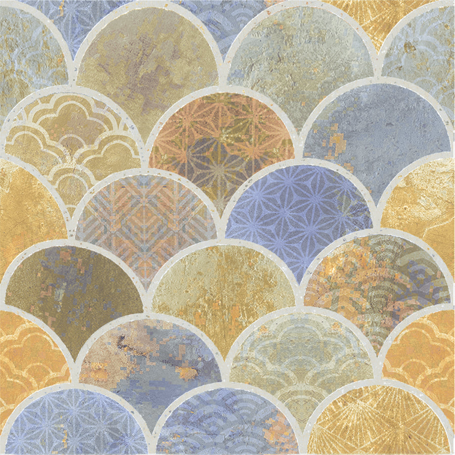 Azulejo Escamas 15x15 | Desenho MIX Mate
