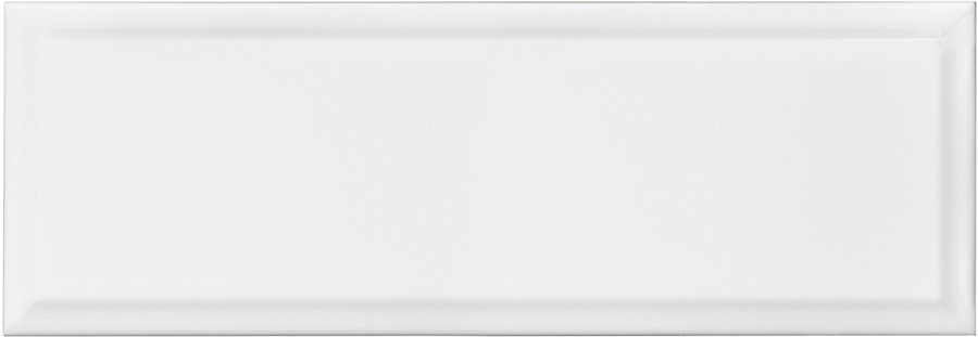 Bevelled Wall Tile M10x30 | White 000 Glossy