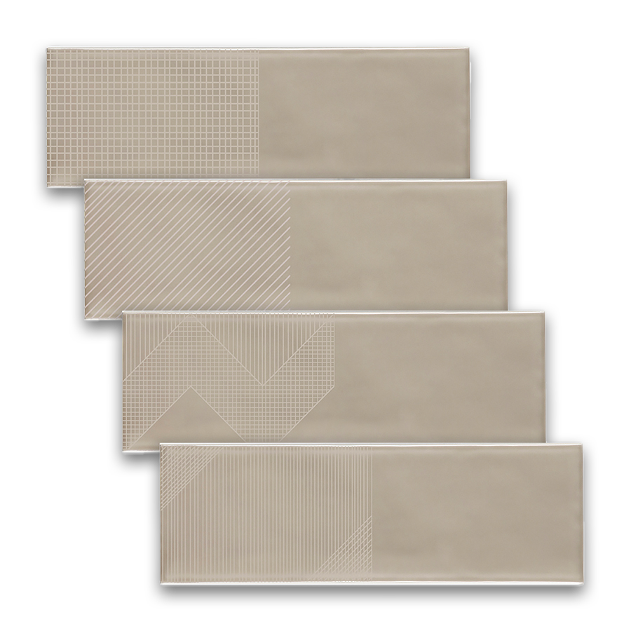 Deep Emotion Wall Tile M10x30 | Beige 550 Design MIX