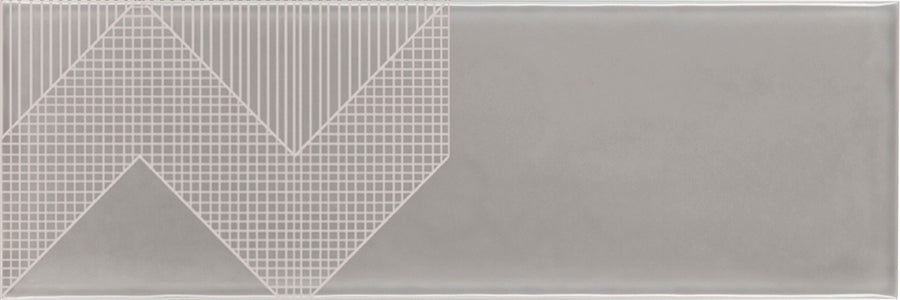 Deep Emotion Wall Tile M10x30 | Grey 600 Design 03