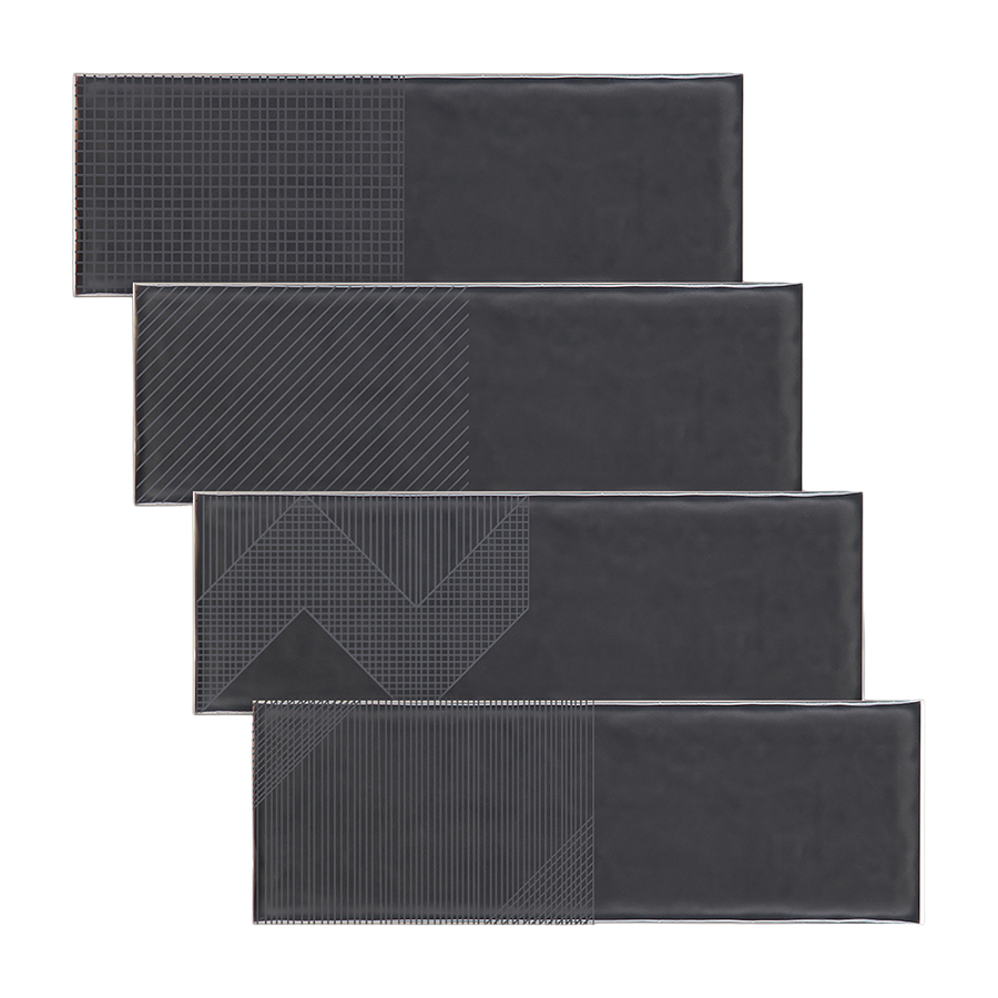 Deep Emotion Wall Tile M10x30 | Grey 670 Design MIX