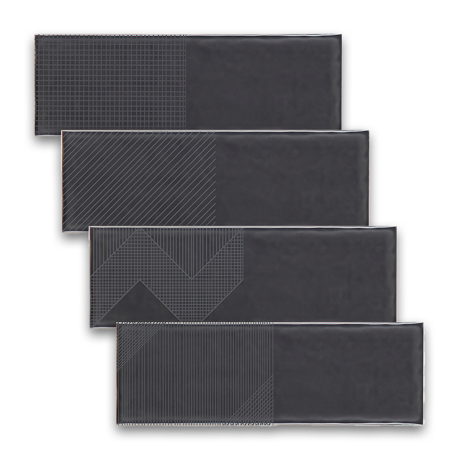 Deep Emotion Wall Tile M10x30 | Grey 670 Design MIX