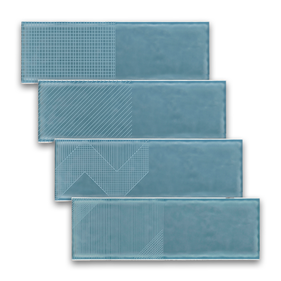 Deep Emotion Wall Tile M10x30 | Blue 730 Design MIX