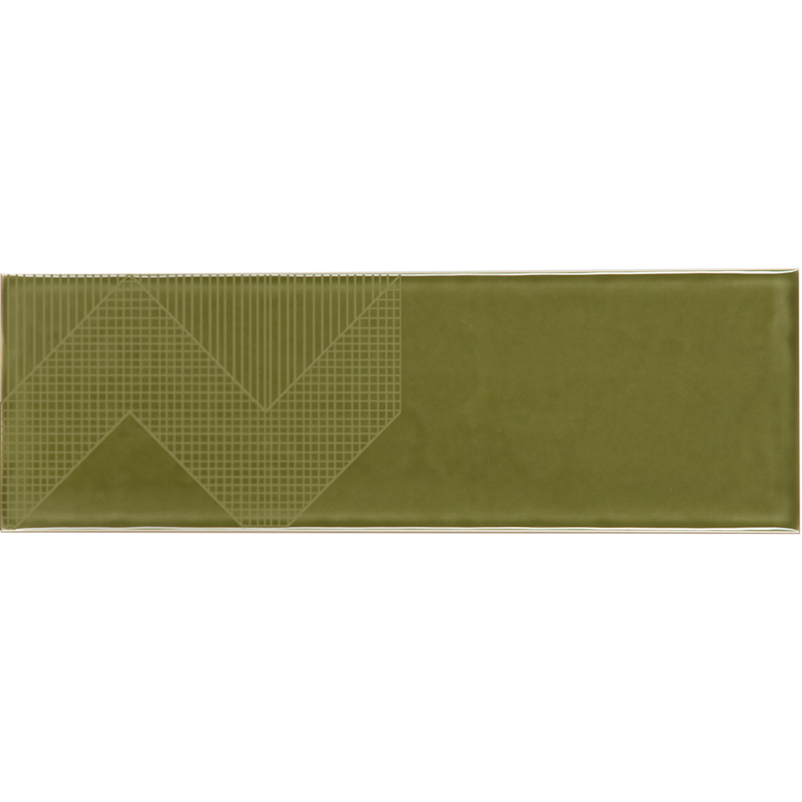 Deep Emotion Wall Tile M10x30 | Green 870 Design 03