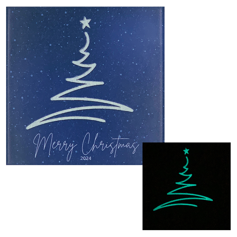 Christmas Wall Tile 2024 | Phosphorescent