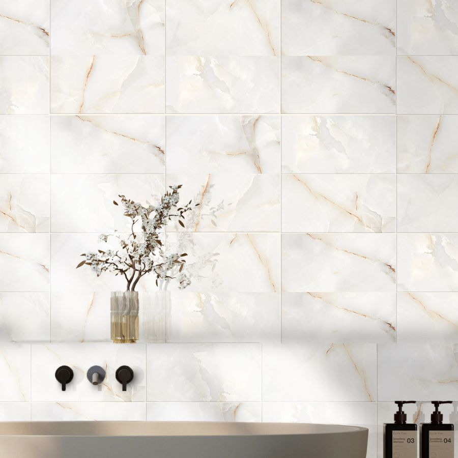 Azulejo Borba M25x50 | Branco MIX Brilhante