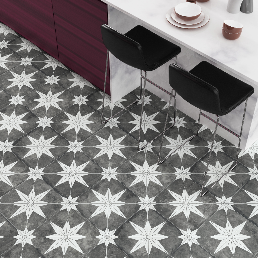 Estrela Floor Tile 33,5x33,5 | Design 02 Matt