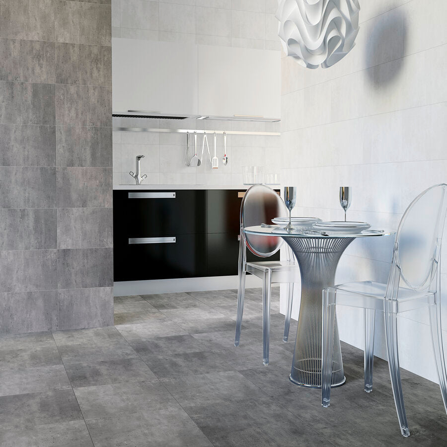 Cimento Floor Tile 33,5x33,5 | Anthracite MIX Matt