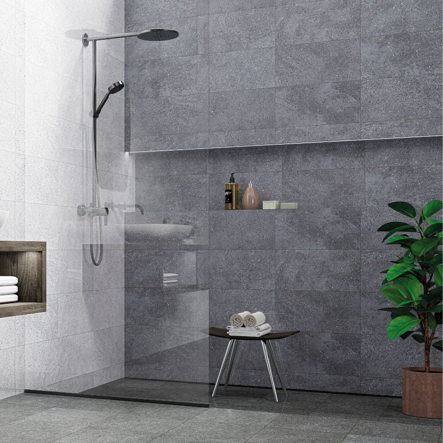 Compacto Wall Tile 25x50 | Anthracite Glossy