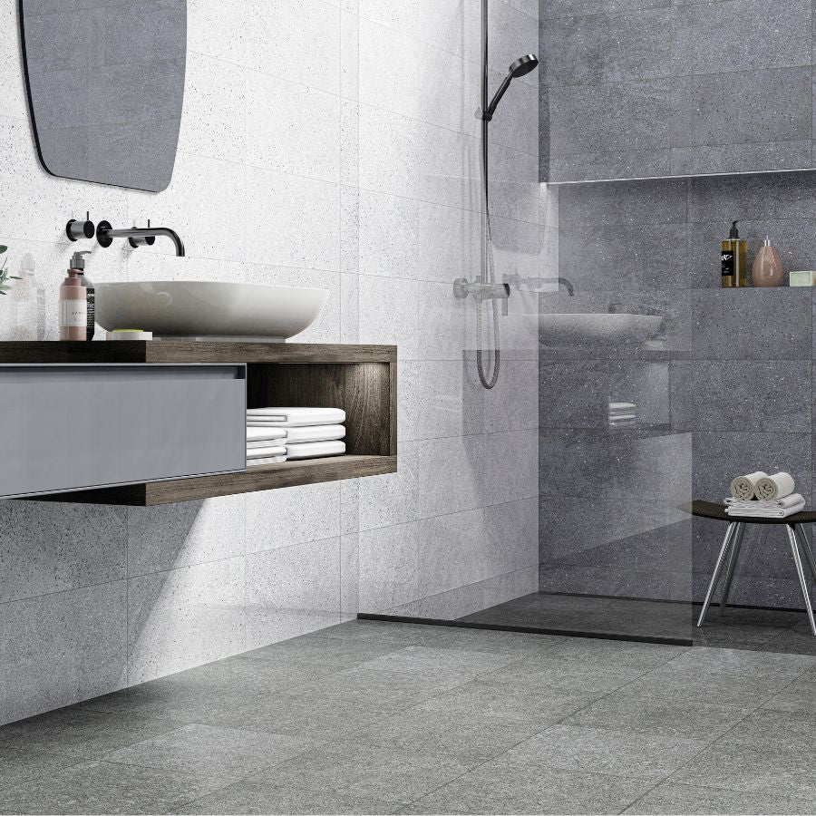 Compacto Floor Tile 33,5x33,5 | Graphite Matt